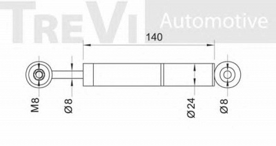 TREVI AUTOMOTIVE ta1497 -  Амортизатор, поликлиновой ремень